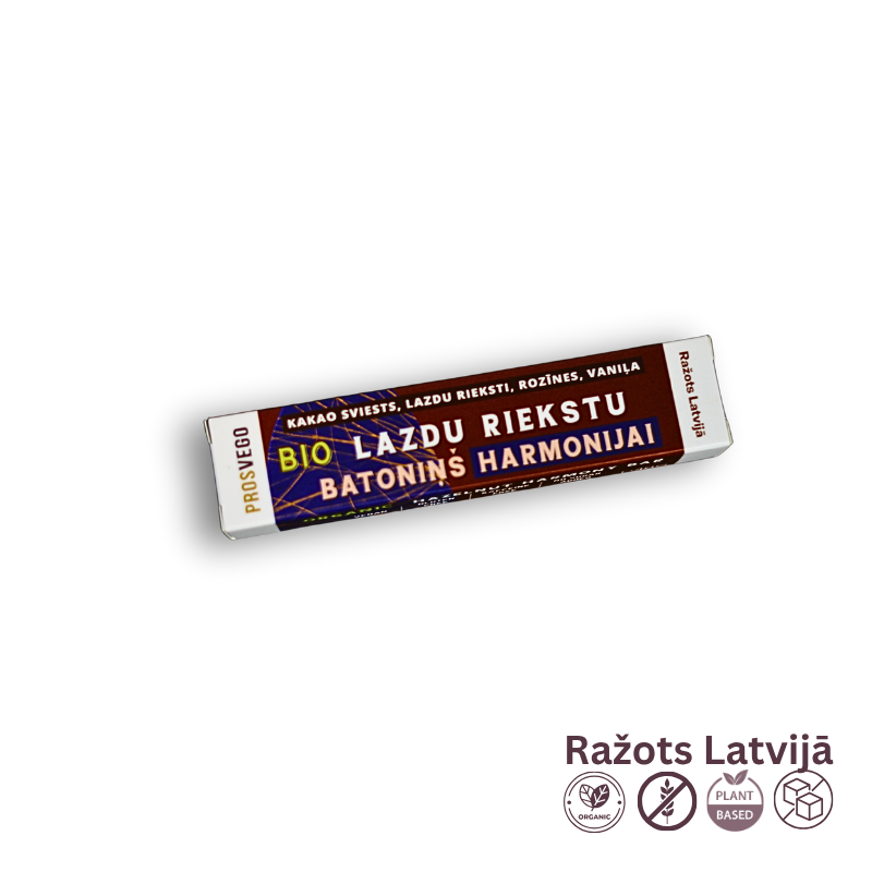 BIO lazdu riekstu batoniņš HARMONIJAI